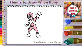How To Draw The Pink Power Ranger ( How To Draw The Pink Power Ranger Step By Step )