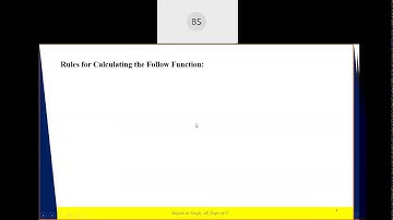 A Program to Find Follow of any Grammar- Part 1