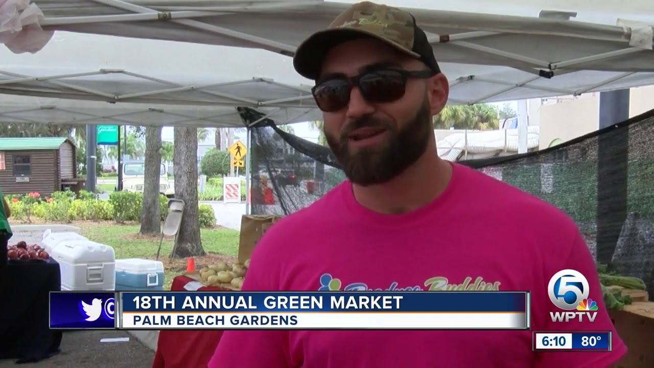 18th Annual Green Market Held In Palm Beach Gardens Youtube