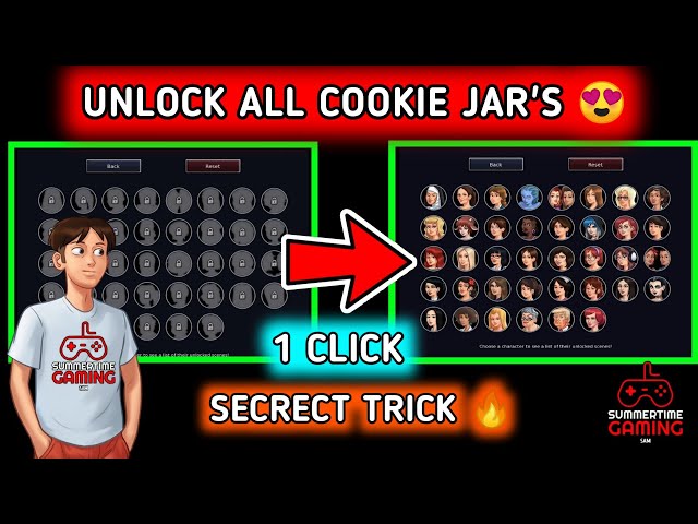 UNLOCK ALL COOKIE JAR IN SUMMERTIME SAGA GAME 🔥 SUMMERTIME SAGA SECRET TRICKS 🔥 SUMMERTIME GAMING class=