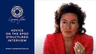 Carmen Peter giving advice for the EPSO structured interview Asking And Answering Questions During The Epso Structured Interview