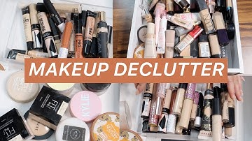 DECLUTTERING MY FOUNDATIONS, CONCEALERS & POWDERS | Makeup Declutter Part One | mikayla jade