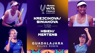 Krejckiova/Siniakova vs. Hsieh/Mertens | 2021 WTA Finals Doubles