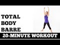 20 Minute Total Body Barre Workout - No Barre Needed, No Floor Work, Full Body Sculpting, All Levels