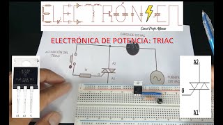 TRIAC  Funcionamiento e Implementación en DC y AC