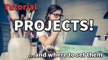 Maya Projects: How to use the project window and set projects...