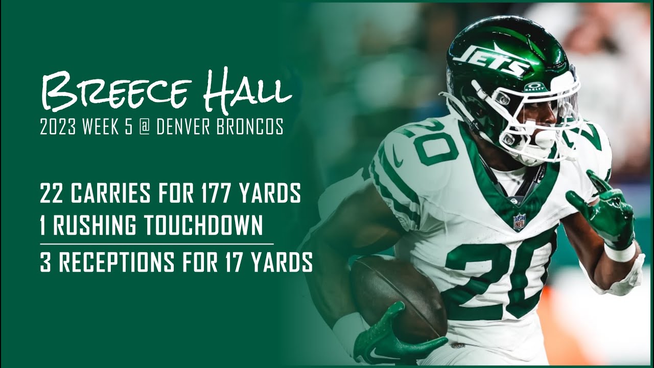 Breece Hall Every Run and Catch @ Denver Broncos | 2023 Week 5 | Fantasy Football Film