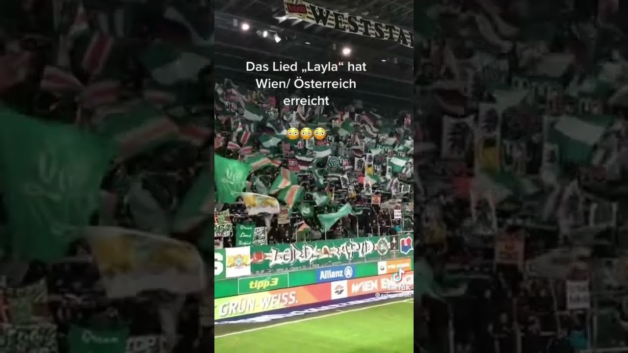 Fußballfans singen Layla 