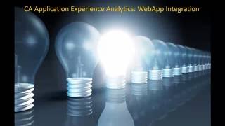 CA App Experience Analytics: Web App Integration screenshot 1