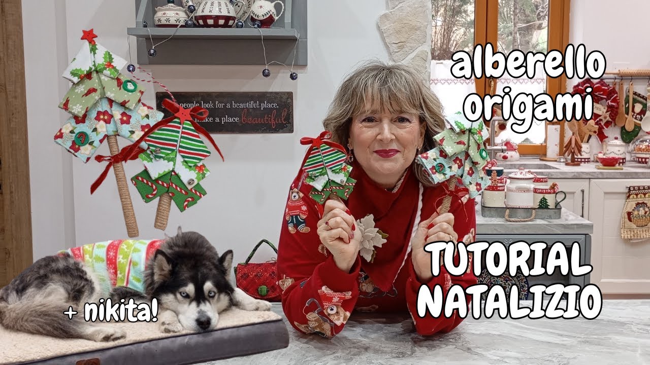Alberello origami in stoffa - TUTORIAL