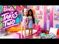 Barbie It Takes Two School Morning &amp; Camping Trip with Dolls