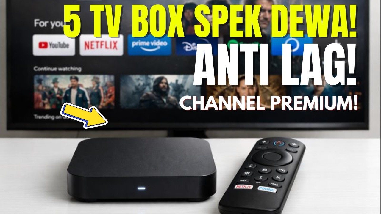 5 Rekomendasi ANDROID TV BOX Terbaik (Update 2026)! - TV Jadul Jadi SMART Setara HP!