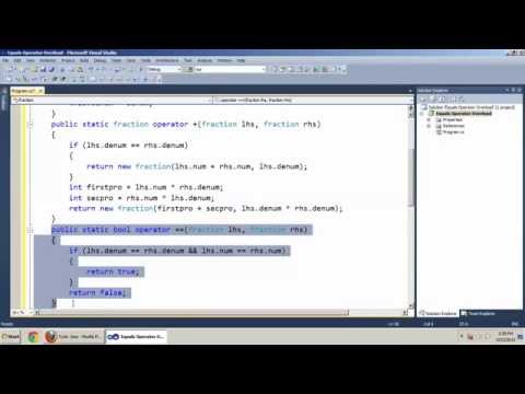 Equals Operator Overloaded Part-1 in C#.Net Tamil