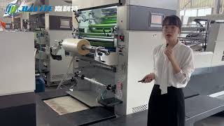 NFM-E1080 Automatic Water Based Glue Laminating Machine Explanation video for India Customer