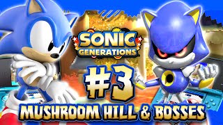 Sonic Generations 3DS - Part 3 Mushroom Hill Zone, Metal Sonic, & Big Arm Boss (1080p)
