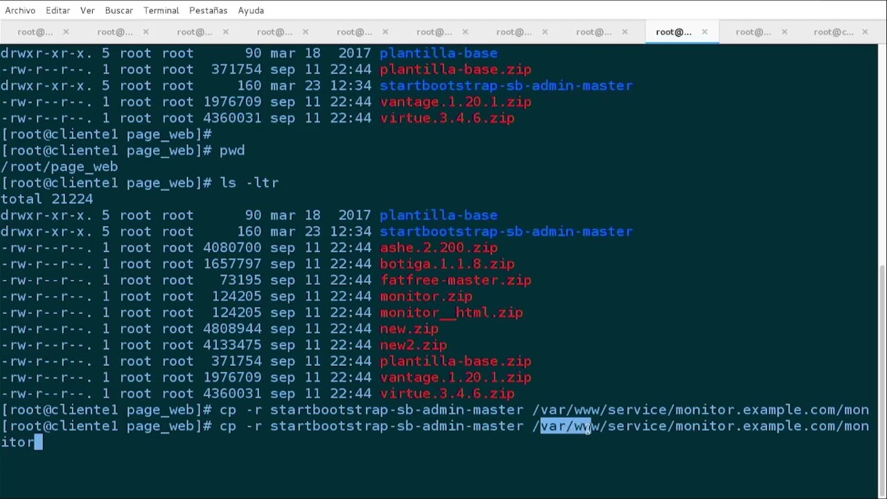 3.93 Lab Creando Apache Virtual Hosts - YouTube