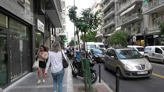 Thessaloniki city tour in the shops - Tsimiski avenue etc. (Greece Oct 2020)