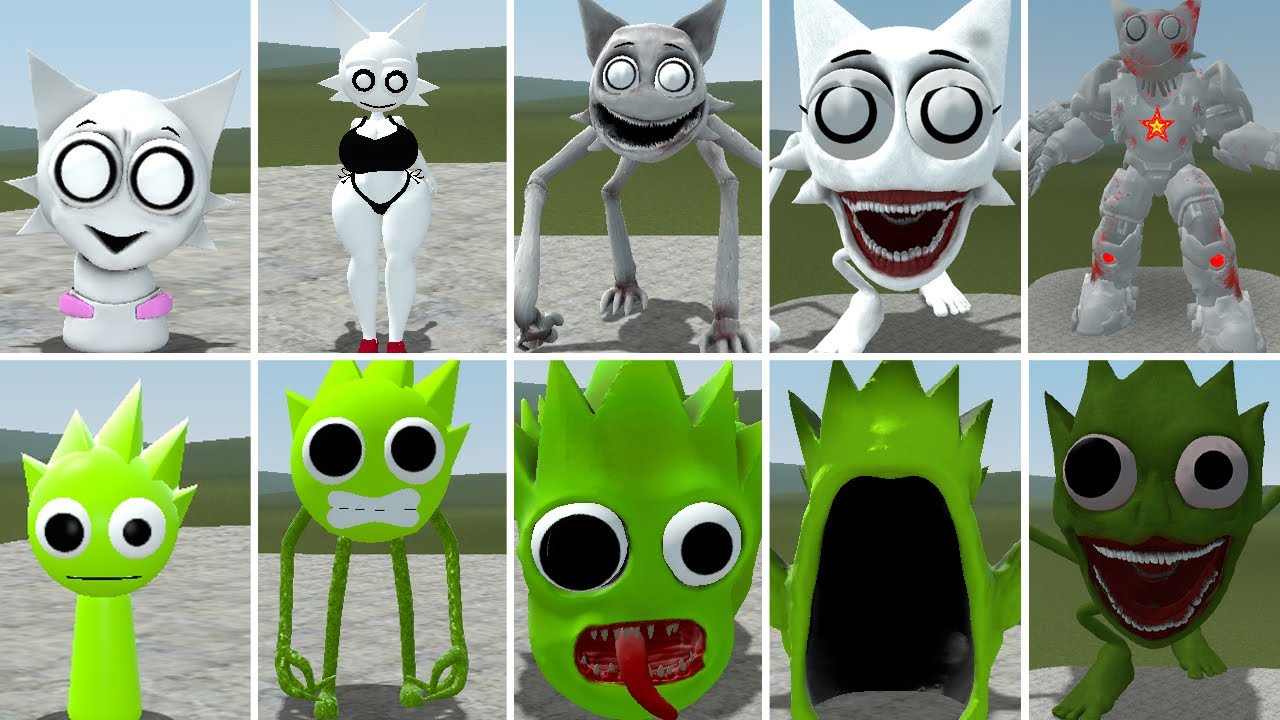 NEW EVOLUTION OF ALL WENDA TAPES 1-5 VS ALL NEW LIME GODZILLA FAMILY ? in Garrysmod,....