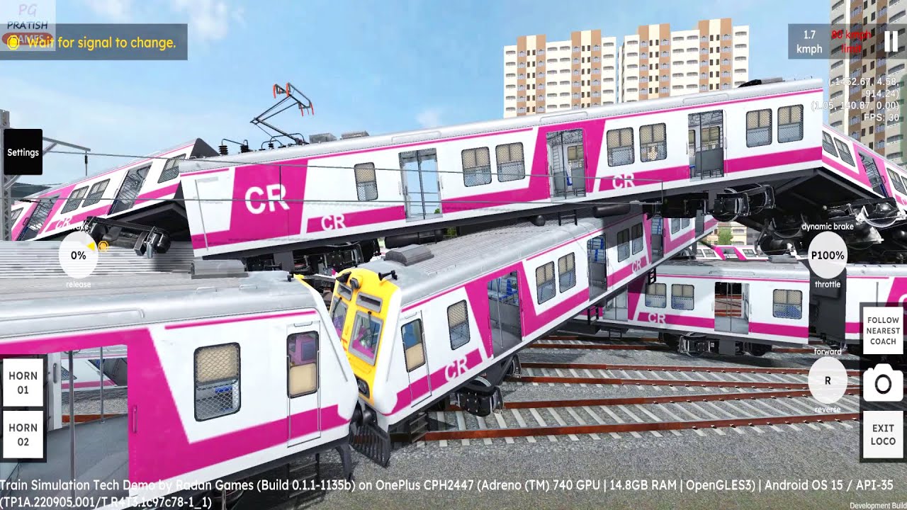 Dangerous Train Accident in RG Train Tech Demo Android Gameplay | Mumbai Local Train Game Download