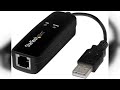Overview: StarTech.com 56K USB Dial-up &amp; Fax Modem - V.92, External - Hardware Based USB Modem -...
