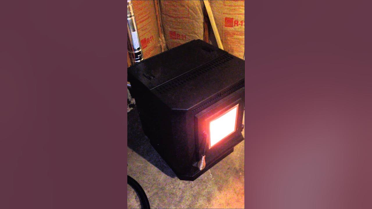 Pellet stove install in uninsulated garage part 3 of 4 YouTube
