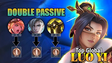 LUO YI NO COUNTER MUSUH SEPERTI INI !! FREE DOUBLE PASSIVE !! LUO YI GAMEPLAY TOP 1 GLOBAL 2023