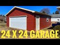 I Framed And Sided This Garage By Myself! MY DIY