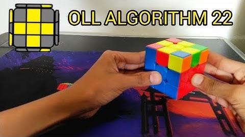 OLL ALGORITHM 22 IN 3X3X3 CUBE WITH FINGER TRICKS