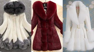 very attractive and ideal faux fox fur coat/jackets specially for snow fall outfits for women