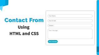 Full Contact Form HTML CSS | How to Make Contact Form using HTML and CSS Guide