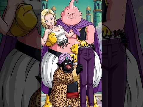 Mr. Popo and the Majin Goon fight over Android 18