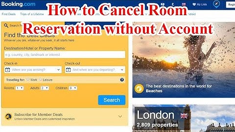 How to cancel Room Reservation on Booking.com without login to Booking.com account or Email !!easy!!