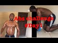 Arthur abs Challenge #Day1 - with Abs wheels rollout