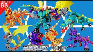 LEGO Combiner Chaos King ⚡️ Unboxing Speed Build How to make a Robot Transformers 4in1 Sembo 103266