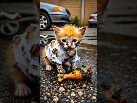 The poor kitten was mocked for eating rotten chicken #catvideos#sufyansmt #netflix #viralshorts