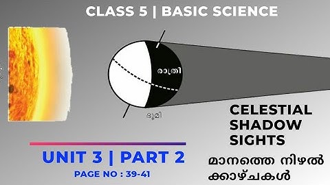 Class 5 | Basic Science | Celestial Shadow Sights | മാനത്തെ നിഴൽക്കാഴ്ചകൾ | Unit 3 - Part 2