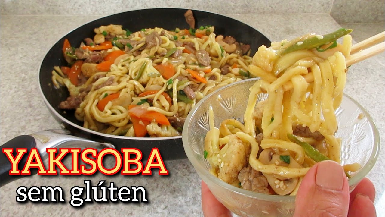 COMO FAZER YAKISOBA SEM GLÚTEN FEITO COM FARINHA DE ARROZ