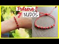 Cómo crear la PULSERA de HILO ROJO con [7 Nudos Franciscanos ]📿