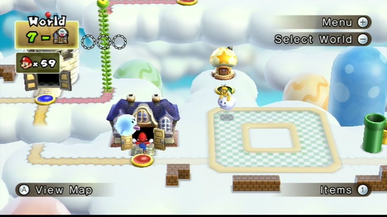 New Super Mario Bros Wii World 7 Ghost House 63 YouTube