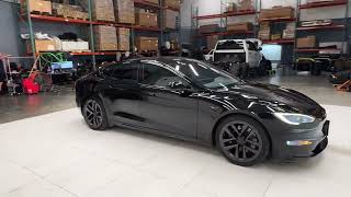 Career Overview 2022 Tesla Model S Plaid Gloss Black - Stock# 479700