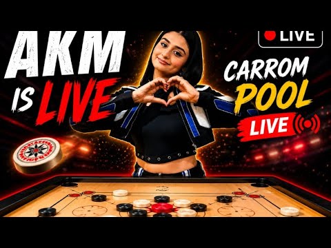 CARROM DISC POOL PLAY WITH  FUN//AKM IS LIVE
