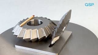 HSS double angle milling cutter, symmetrical 45° Ø63x10x22, Z24, according DIN 847