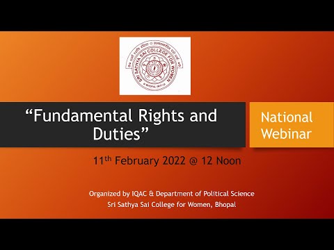 National Webinar on Fundamental Rights and Duties