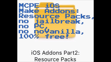 MCPE iOS Create Addons Part 2: Resource Packs. No jailbreak, no computer.