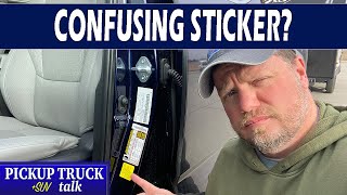 What does it mean? 2022 Toyota Tundra yellow payload sticker explained