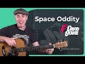 Space Oddity - David Bowie - Acoustic Guitar Lesson Tutorial (ST-357)