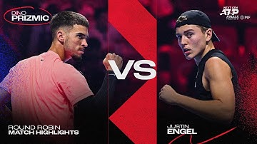 Dino Prizmic vs Justin Engel Highlights | 2025 Next Gen ATP Finals