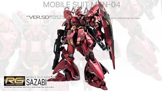 RG 1/144 SAZABI Gundam CUSTOM BUILD Gunpla Speed Painting build