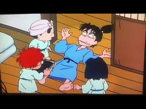 般若と遭遇して、変顔で「ギャー‼︎」と悲鳴をあげる土井先生