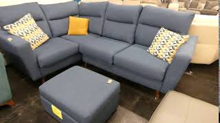 Grey Fabric Corner Sofa